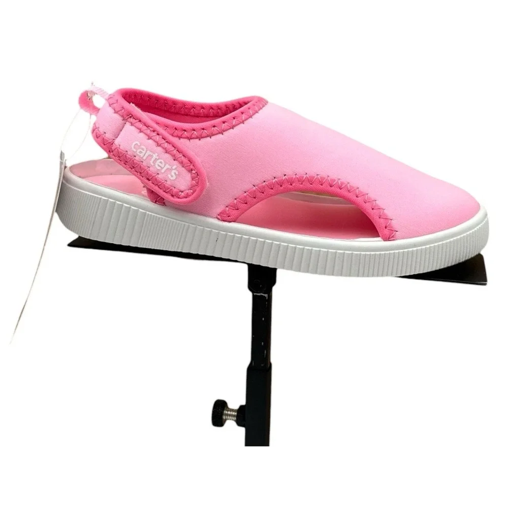 Carters Toddler Girls Salinas Closed Toe Slip-on Sandal Size 7 Pink Lightweight